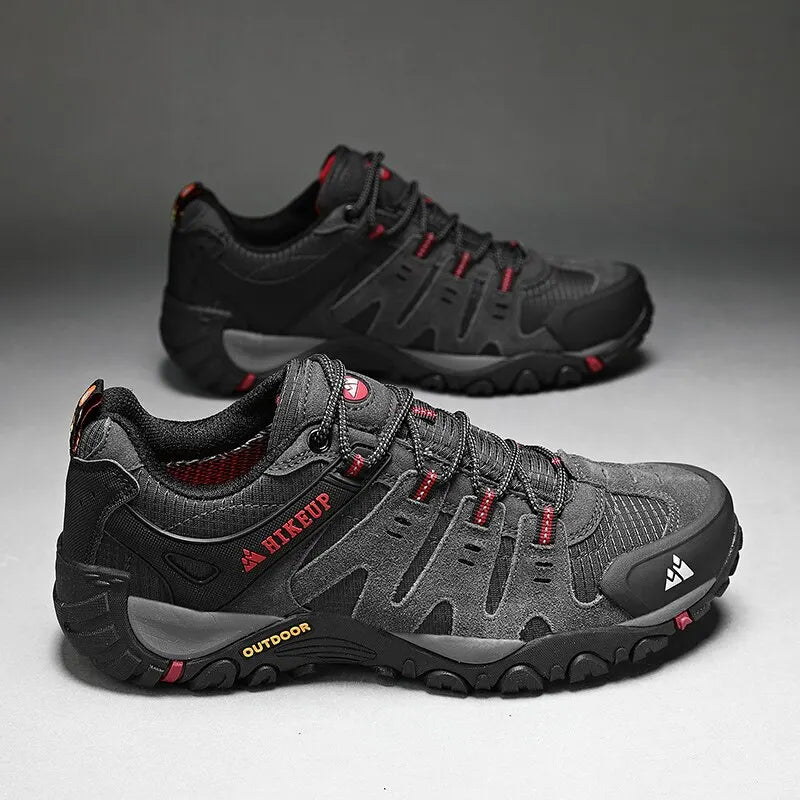 Chaussures de Randonnée Homme Cuir Suède – Trekking, Marche, Chasse, Usage Tactique, EU 41-45