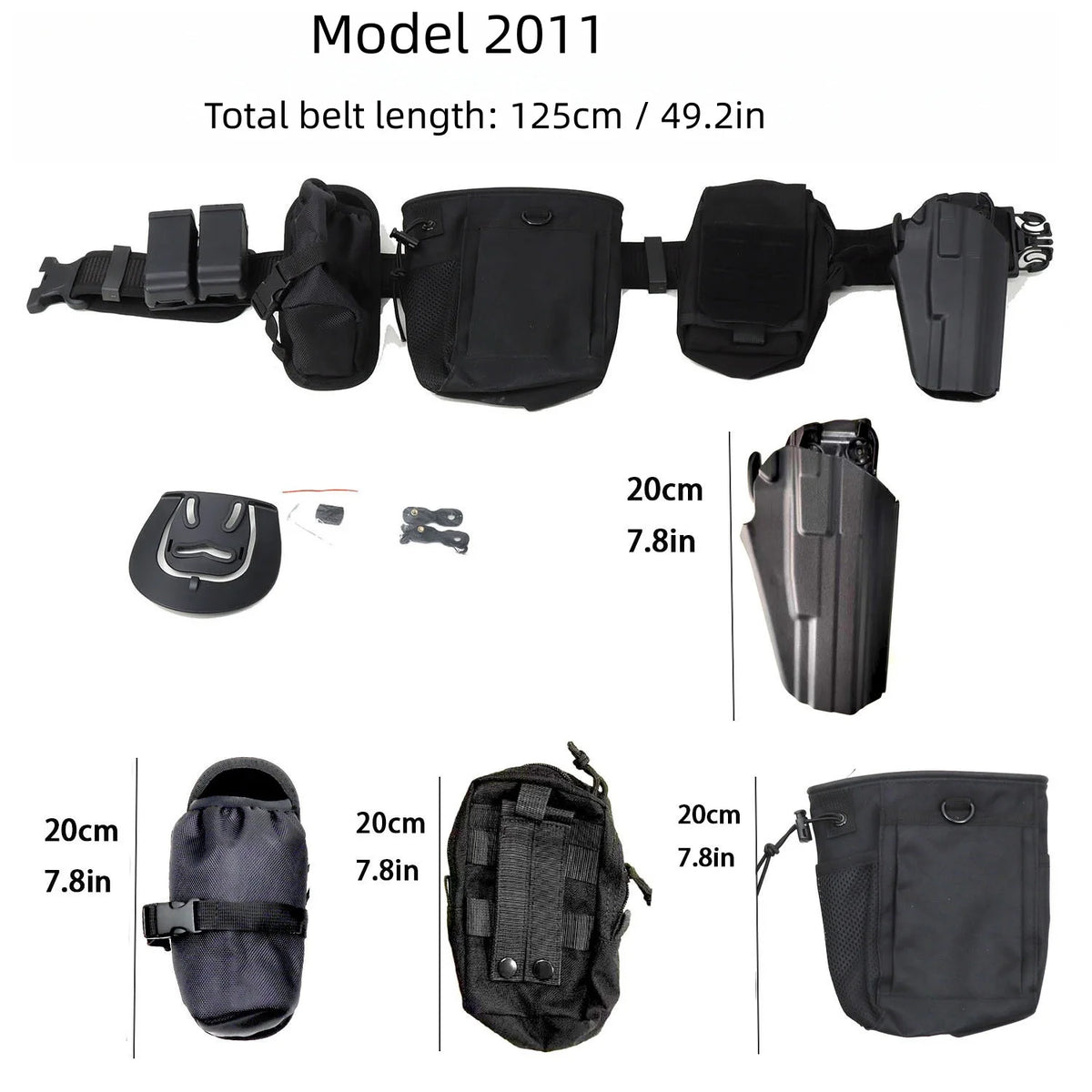 Ceinturon Tactique Décrochage Rapide - Holster et Pochettes IPSC