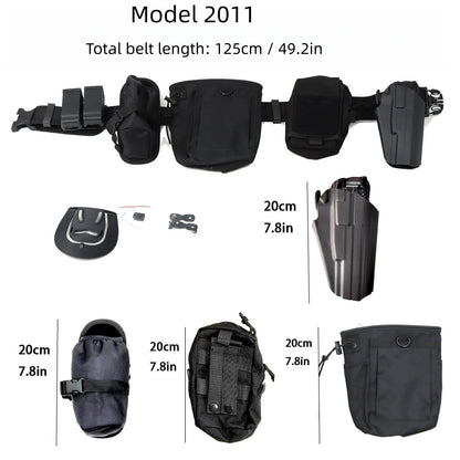 Ceinturon Tactique Décrochage Rapide - Holster et Pochettes IPSC