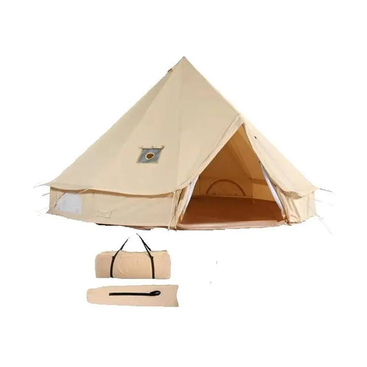 Tente Cloche Coton SucceBuy 4 Saisons – 3m/6m, Trou de Poêle, Yourte Camping