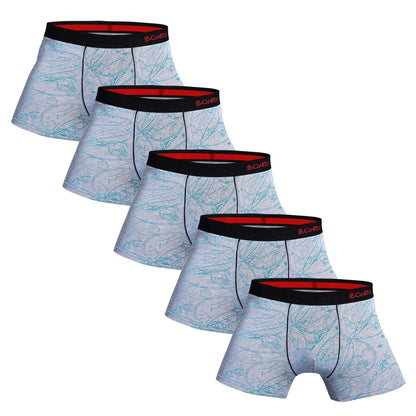 Pack de 5 Boxers pour Hommes - Sous-vêtements en Coton BLACKBEARD OUTDOOR INDUSTRIES