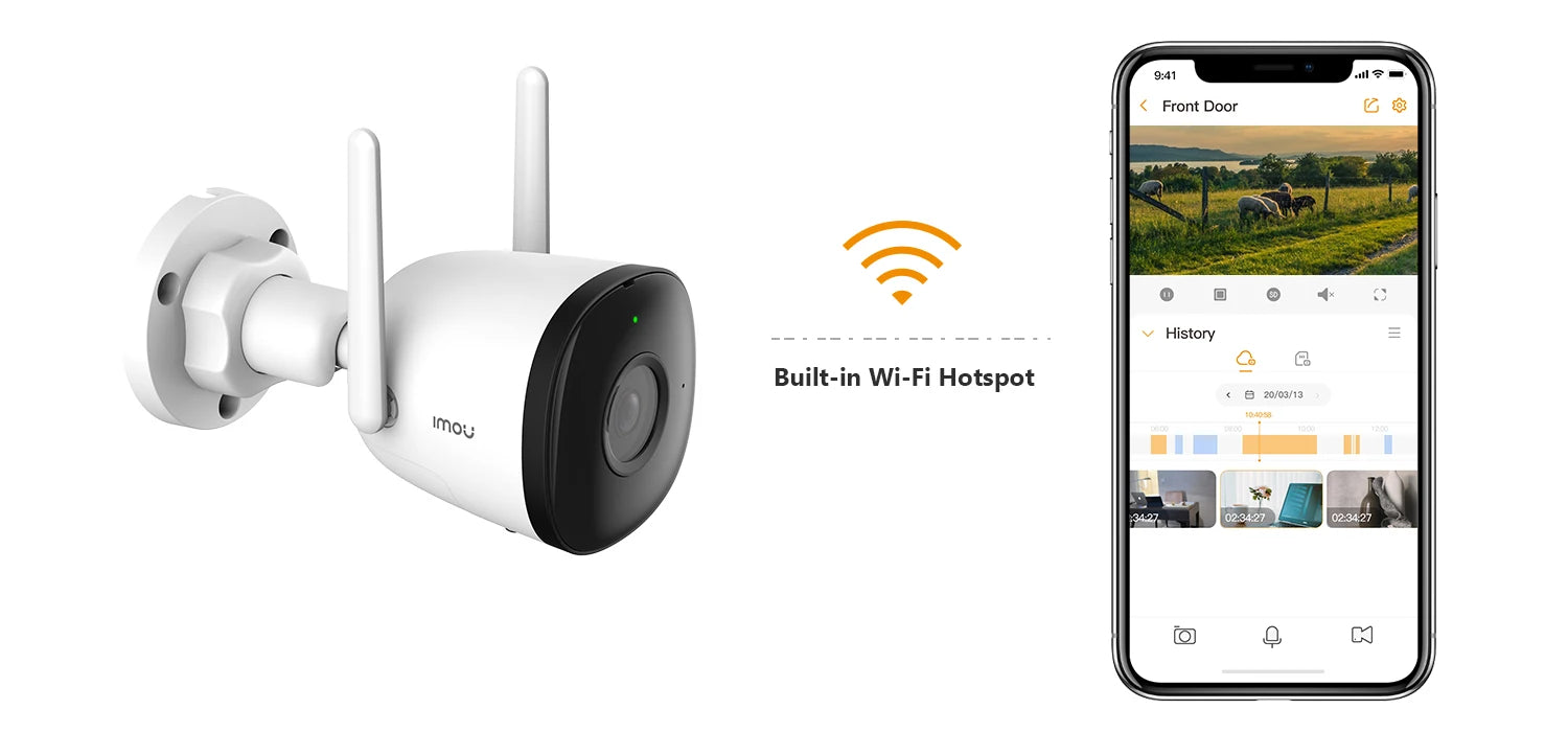 Lot de 3 Caméras IMOU Bullet 2C 4MP – Caméra WiFi Extérieure avec Détection Humaine IA, Vision Nocturne 30m & Étanchéité IP67 Ma boutique