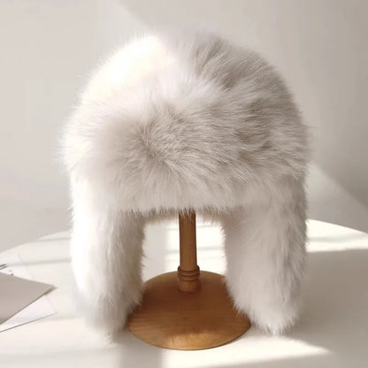 Chapka Ushanka Peluche Douce - Oreillettes, Unisexe pour le Ski et l'Hiver