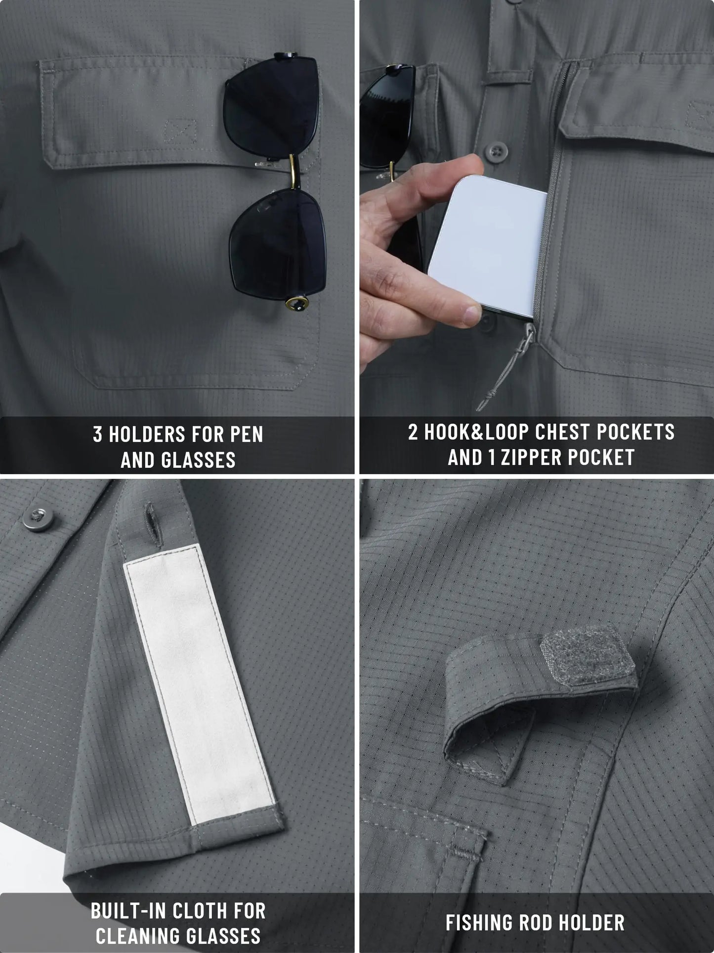 Chemise Tactique Homme TACVASEN ST144 – UPF 50+ Manches Longues | Séchage Rapide | Respirante | Multi-poches - BLACKBEARD OUTDOOR INDUSTRIES