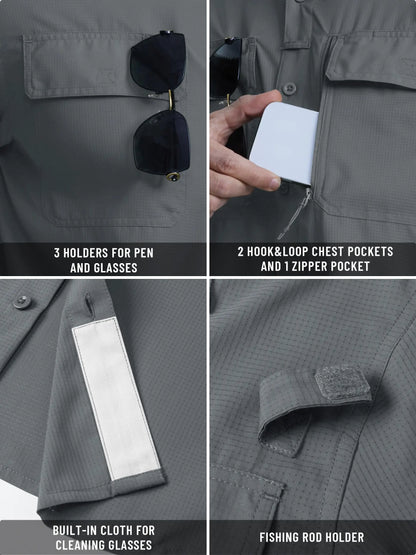 Chemise Tactique Homme TACVASEN ST144 – UPF 50+ Manches Longues | Séchage Rapide | Respirante | Multi-poches - BLACKBEARD OUTDOOR INDUSTRIES