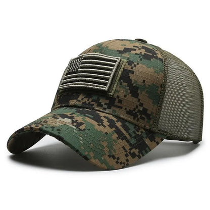 Casquette Tactique Camouflage Militaire Réglable | Broderie Drapeau - BLACKBEARD OUTDOOR INDUSTRIES