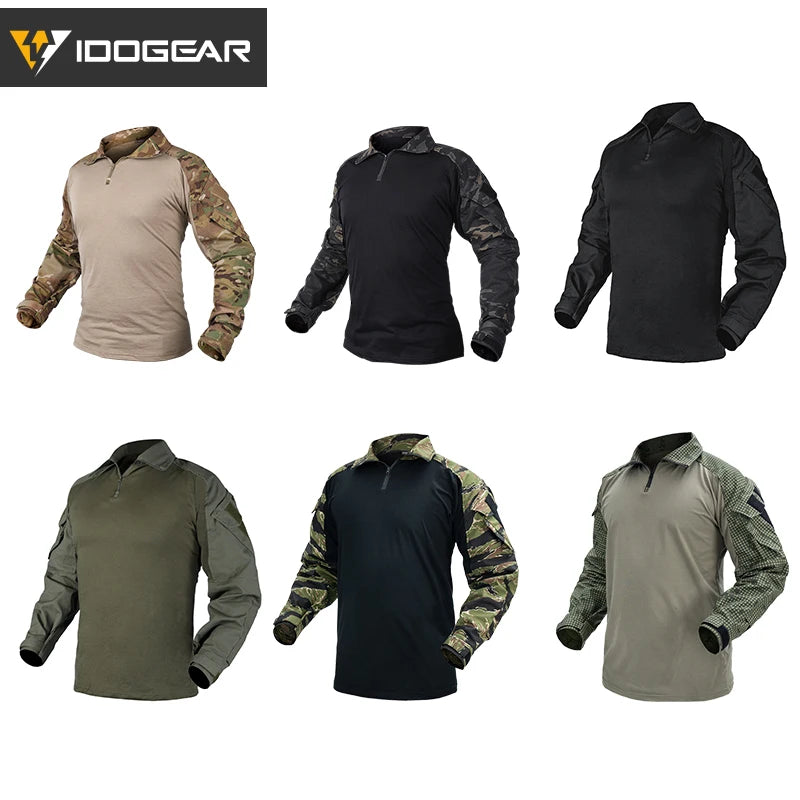 Chemise tactique IDOGEAR G3 combat avec coudières airsoft - BLACKBEARD OUTDOOR INDUSTRIES
