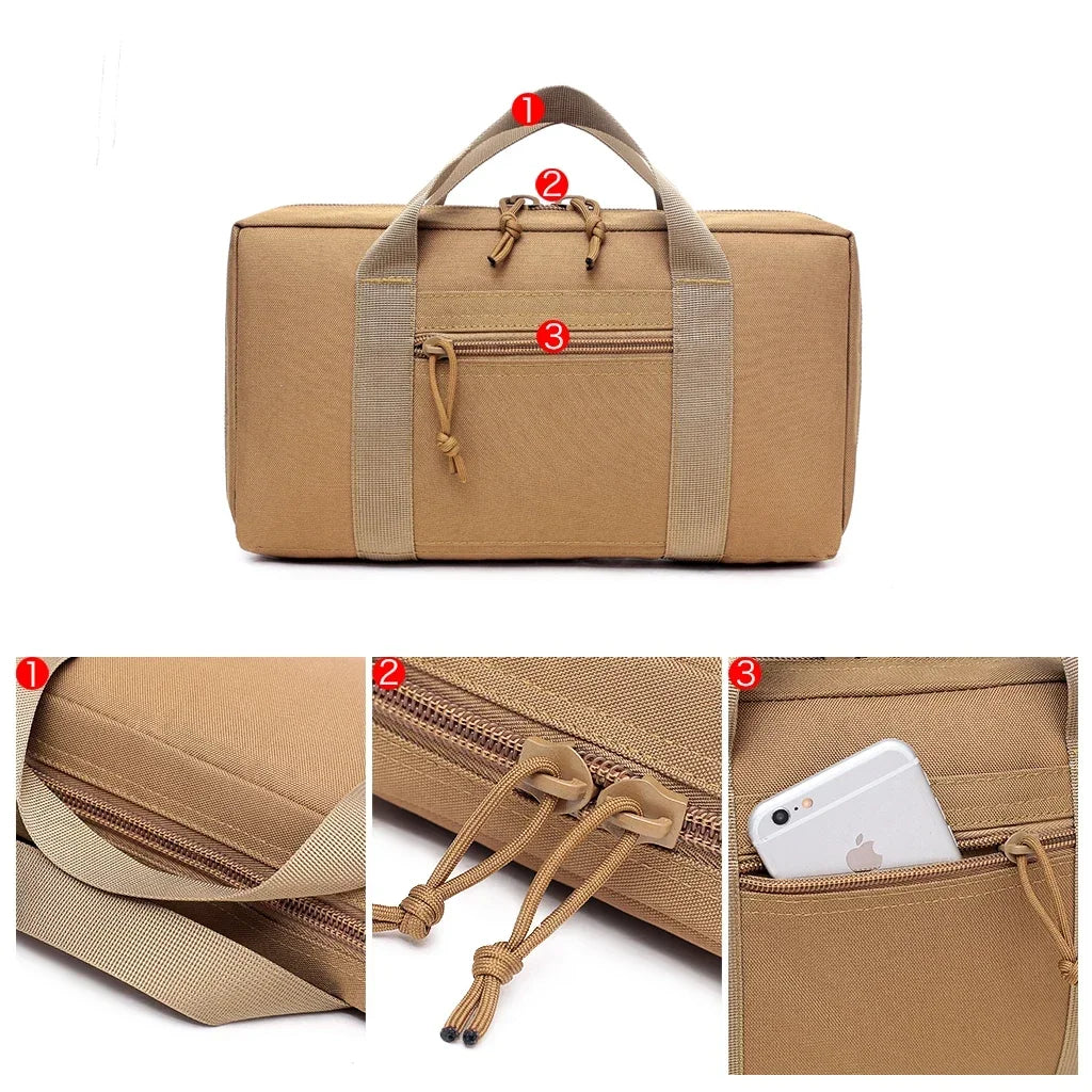 Pochette rembourrée pour pistolet et accessoires 33 cm
