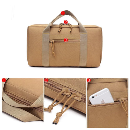 Pochette rembourrée pour pistolet et accessoires 33 cm