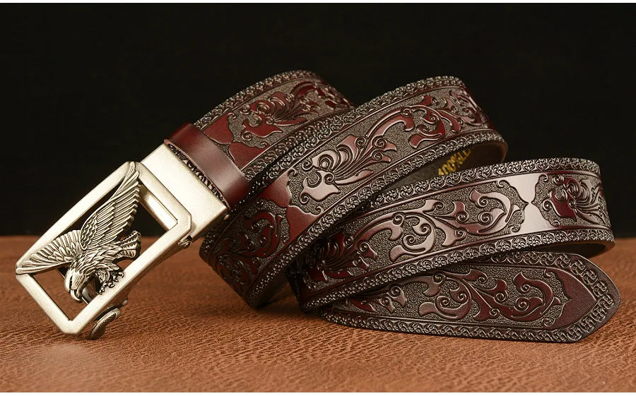 Ceinture en Cuir Véritable SupSindy - Luxe avec Boucle Métallique Ma boutique