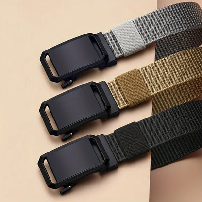 Ceinture Automatique à Boucle – Ceinture en Toile Tactique, Casual et Outdoor pour Homme, Idéale pour le Travail, l’Entraînement Militaire et les Activités de Plein Air - BLACKBEARD OUTDOOR INDUSTRIES