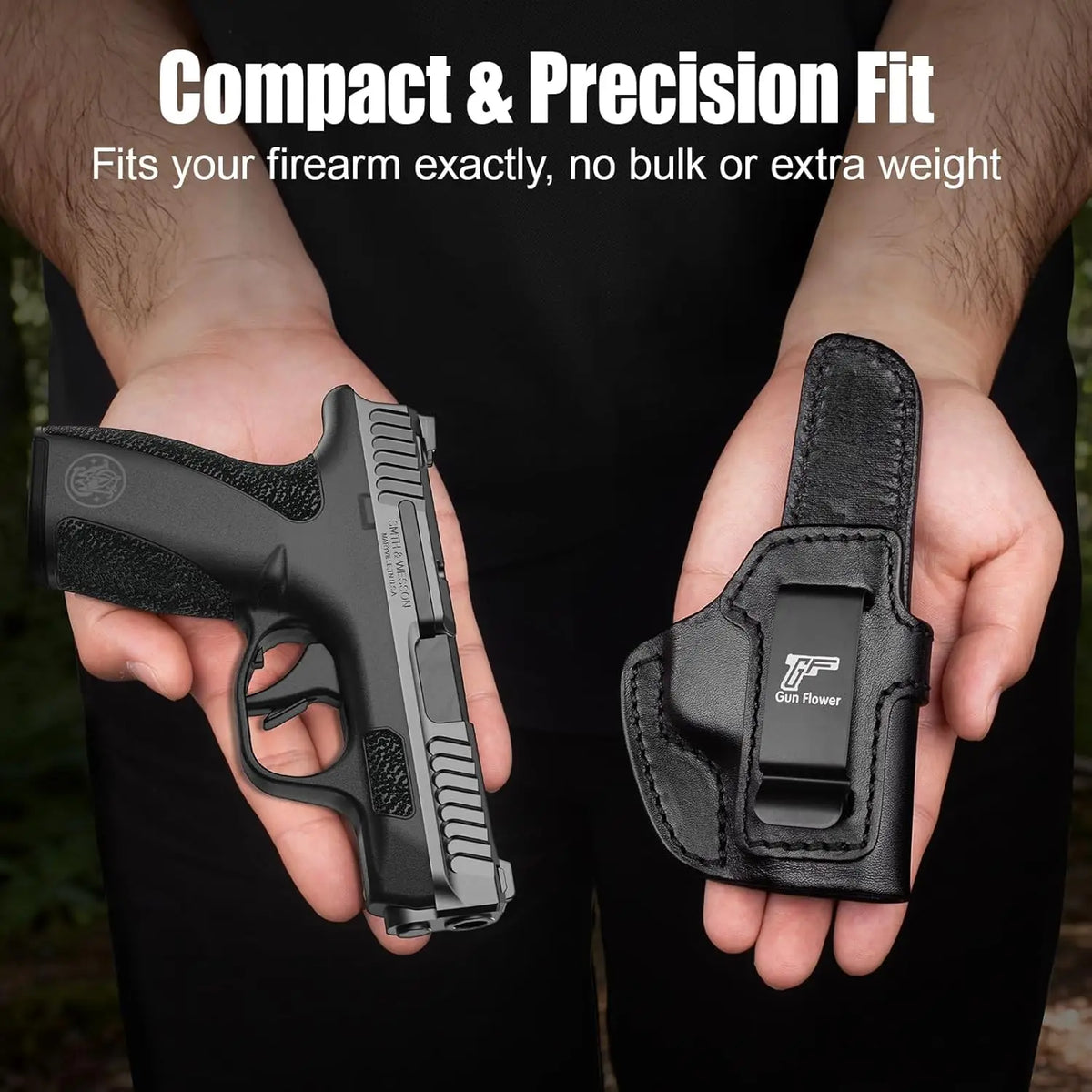 Holster IWB cuir pour S&W Bodyguard 2.0 droitier