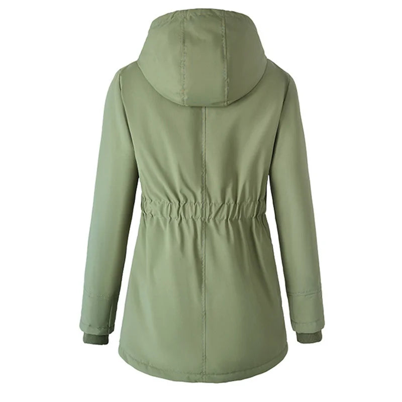 Parka longue femme à capuche – Doublure sherpa et coupe oversize