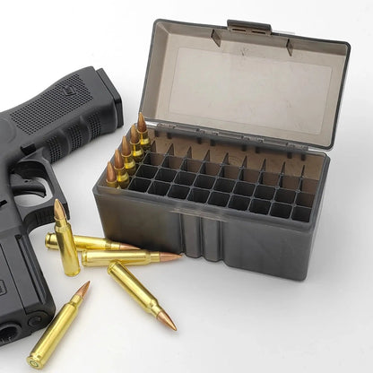 Boîte de Munitions Tactique – Capacité 50 Cartouches – Calibres 5.56 / .223 / .17 / .222 / .204 Ma boutique