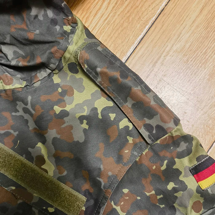 Parka camouflage Flecktarn unisexe mi-longue