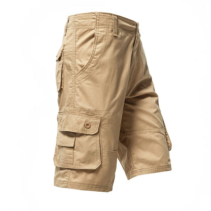 Short Cargo Homme Grande Taille – Coton, Coupe Droite, Style Streetwear Hip-Hop