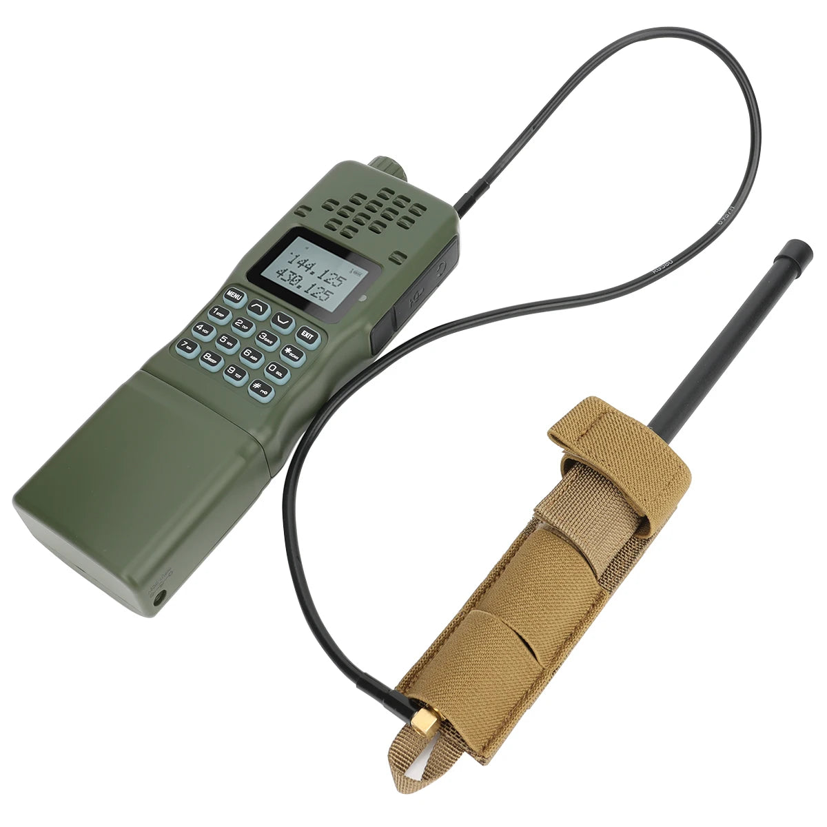 ABBREE AR-152 / AR-148 – Antenne Tactique avec Câble Coaxial SMA-Femelle pour Baofeng UV-5R / UV-82 / UV-9R Plus - BLACKBEARD OUTDOOR INDUSTRIES