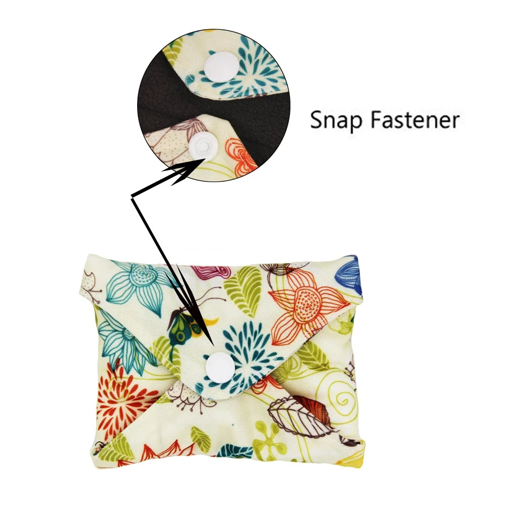 VEJYO – Lot de 5 Serviettes Hygiéniques Lavables en Charbon de Bambou Réutilisables Ma boutique