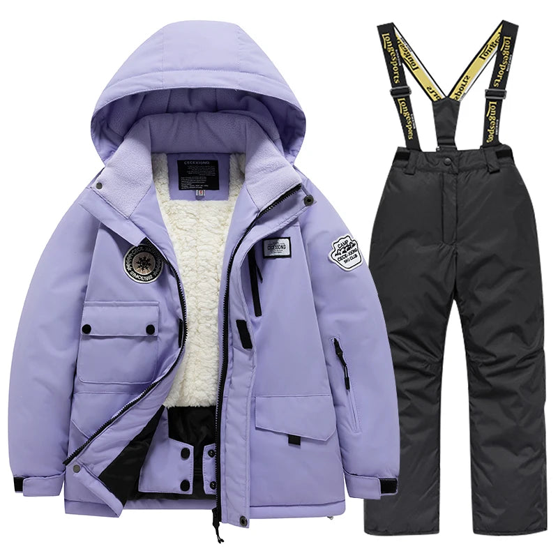 Combinaison de Ski Enfant – Imperméable, Chaude, Coupe-Vent | Garçon & Fille