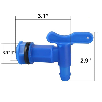 Robinet en plastique pour fût IBC – Raccord de réservoir d’eau/récupérateur d’eau de pluie - BLACKBEARD OUTDOOR INDUSTRIES
