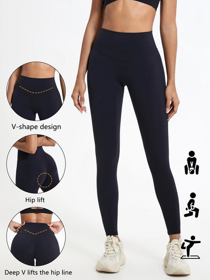 Legging Sport Femme Taille Haute – Gainant, Séchage Rapide, Yoga & Running