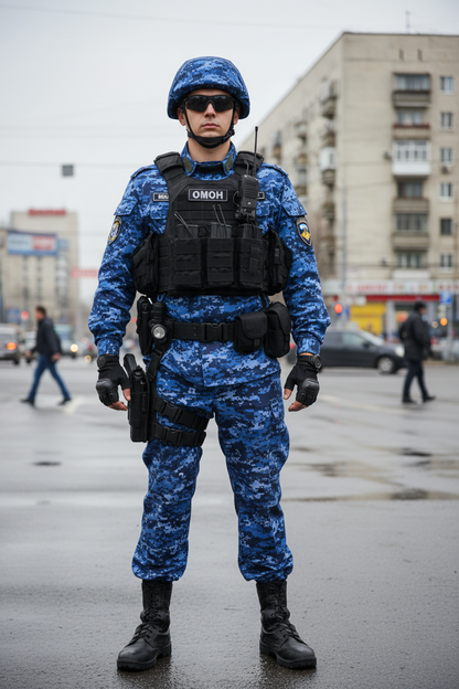 Uniforme Bleu OMON Russe — Ensemble Veste & Pantalon Camouflage Forces Spéciales - BLACKBEARD OUTDOOR INDUSTRIES