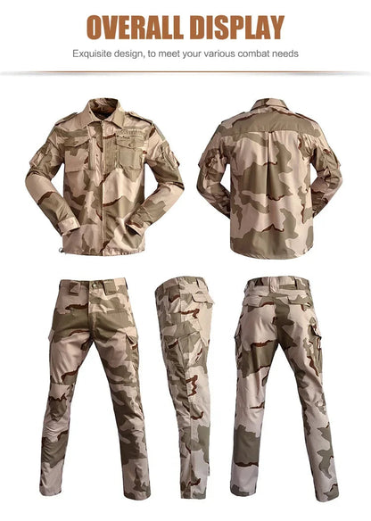 Uniforme Tactique BDU - Ensemble Camouflage avec Chemise et Pantalon | Vêtements de Randonnée, Chasse, Entraînement et Airsoft BLACKBEARD OUTDOOR INDUSTRIES