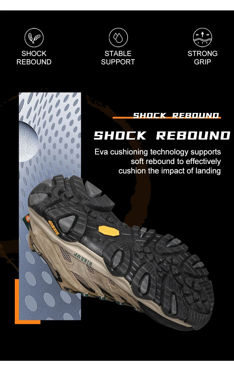 Chaussures de Randonnée HIKEUP-26 pour Homme – Trekking, Escalade, Outdoor & Quotidien – Cuir Synthétique, Respirantes - BLACKBEARD OUTDOOR INDUSTRIES