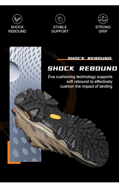 Chaussures de Randonnée HIKEUP-26 pour Homme – Trekking, Escalade, Outdoor & Quotidien – Cuir Synthétique, Respirantes - BLACKBEARD OUTDOOR INDUSTRIES