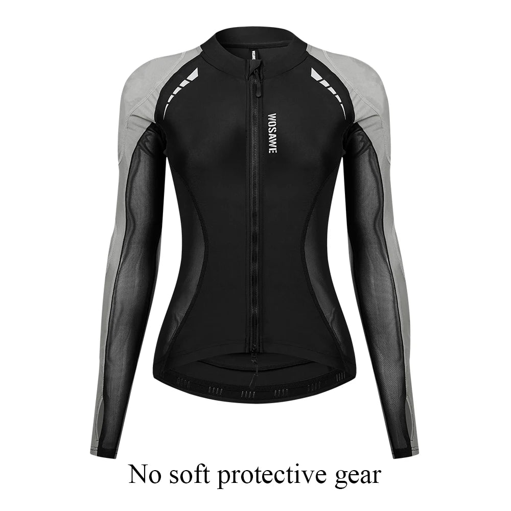 Veste de Protection Moto Femme WOSAWE – Armure Soft 5 Pièces, Mesh Respirant | Motocross, Enduro