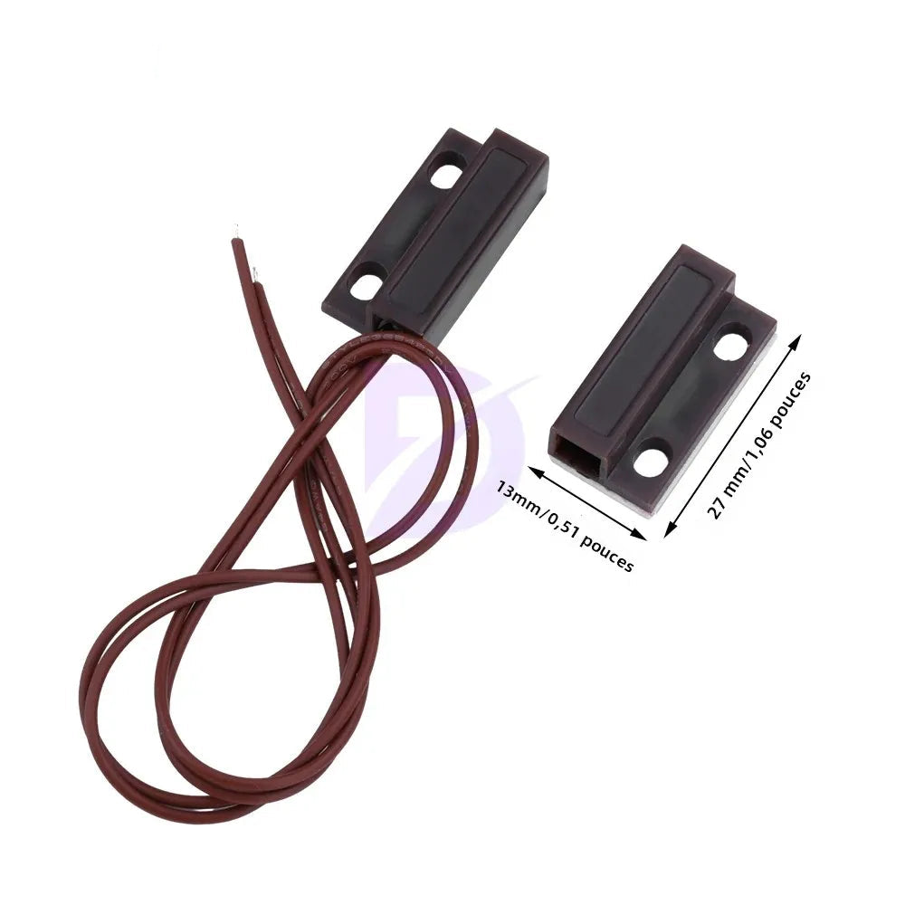 Contacteur de Porte Magnétique Filaire MC-38 — Détecteur Alarme Porte & Fenêtre (1 à 10 pcs) - BLACKBEARD OUTDOOR INDUSTRIES