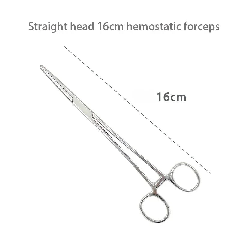 Pinces hémostatiques en acier inoxydable 1 pièce - Outil chirurgical, pinces de verrouillage courbées/droites pour pêche