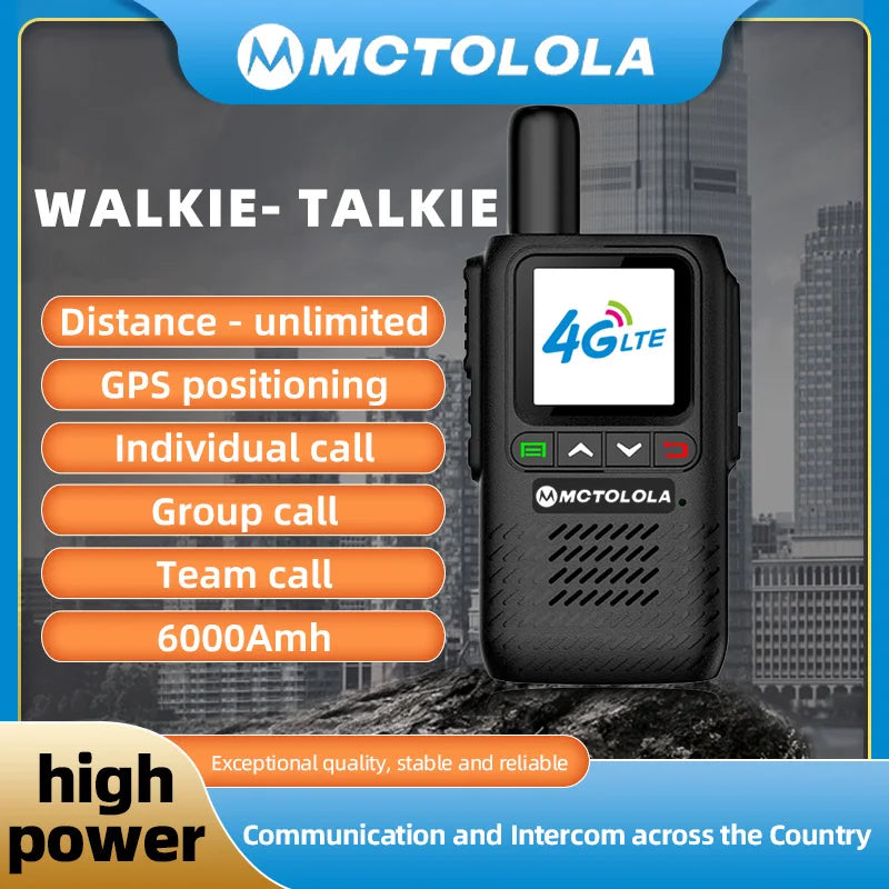 MOTOLOLA MT-888 Talkie-Walkie 4G/5G PoC - Communication à Portée Mondiale - BLACKBEARD OUTDOOR INDUSTRIES