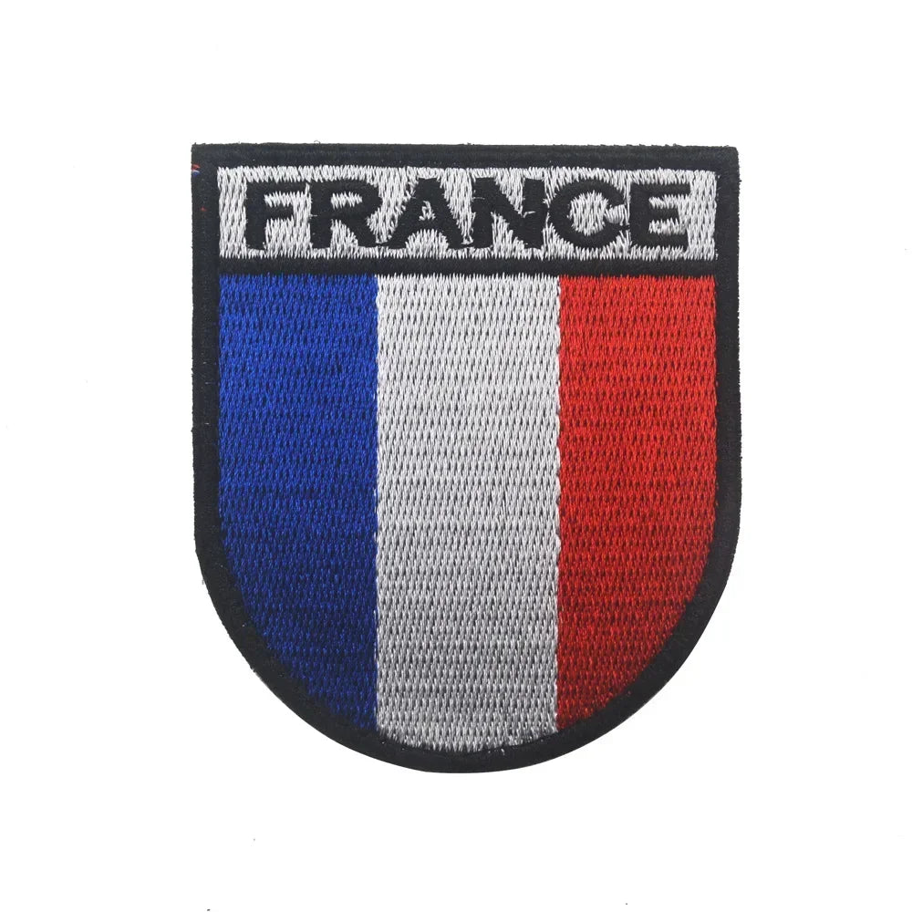 Patch Drapeau France IR Réfléchissant – Badge Tactique Brodé pour Casquette, Sac, Brassard - BLACKBEARD OUTDOOR INDUSTRIES