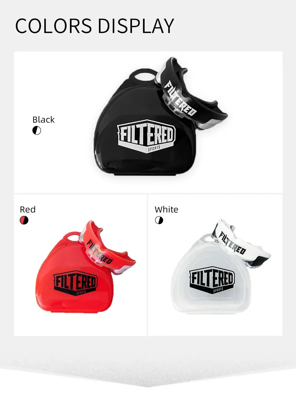 Protège-Dents de Sport FILTERED – Protection Dentaire EVA, Idéal pour MMA, Boxe, Kickboxing et Sports de Combat - BLACKBEARD OUTDOOR INDUSTRIES