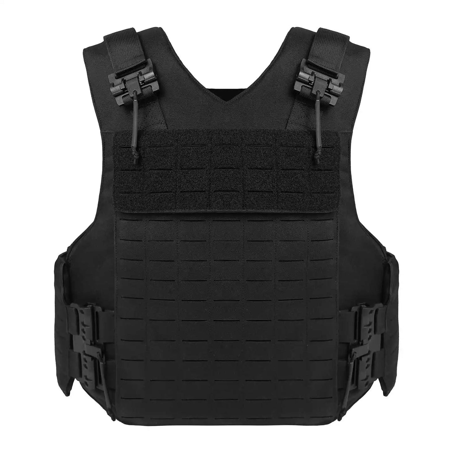 Gilet Tactique Noir à Libération Rapide MOLLE Lasercut – Gilet de Protection Anti-Coupure, pour Entraînement et Missions BLACKBEARD OUTDOOR INDUSTRIES