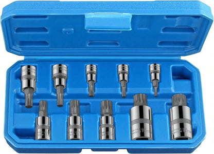 Coffret 10 Pièces XZN Triple Square Spline Bit Socket – Embouts M4 à M18 avec Boîte de Rangement Renforcée - BLACKBEARD OUTDOOR INDUSTRIES