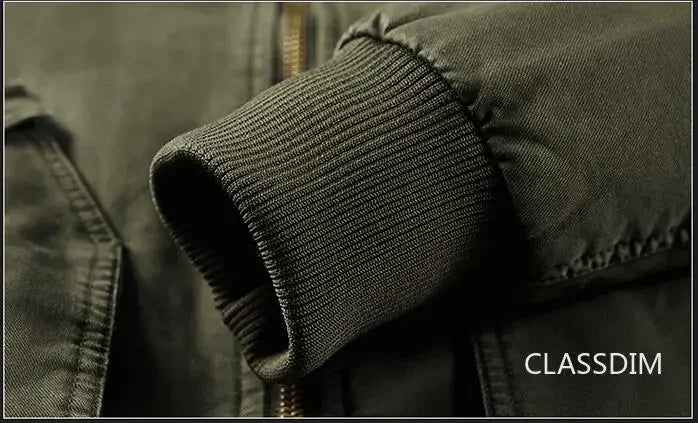 Veste Bomber Homme Hiver Chaude Parka Courte | Doublure Polaire | Coupe Slim | Taille jusqu’au 5XL - BLACKBEARD OUTDOOR INDUSTRIES