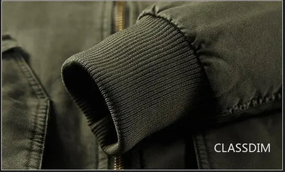 Veste Bomber Homme Hiver Chaude Parka Courte | Doublure Polaire | Coupe Slim | Taille jusqu’au 5XL - BLACKBEARD OUTDOOR INDUSTRIES