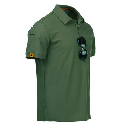 Polo Tactique Homme – T-shirt Respirant, Séchage Rapide, Idéal pour l'Été, Randonnée, Escalade et Loisirs en Plein Air - BLACKBEARD OUTDOOR INDUSTRIES