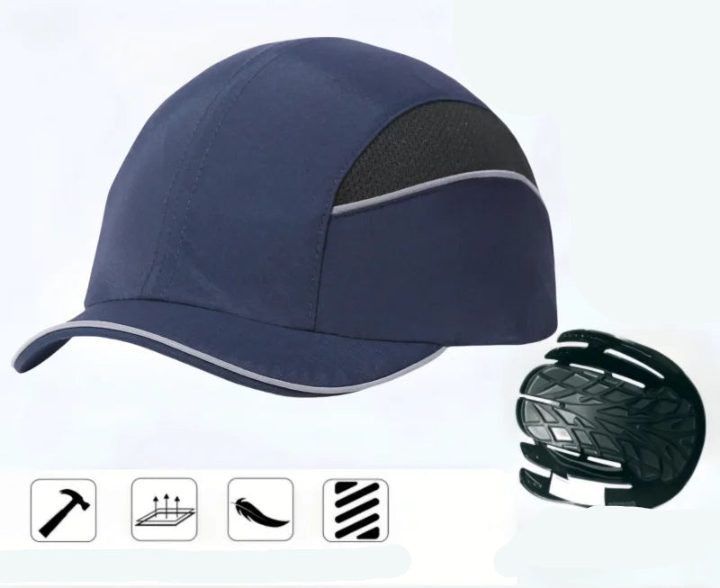 Casquette de Sécurité Baseball EN812 – Protection Antistatique FR/ESD, Légère, pour Électriciens et Travailleurs Industriels