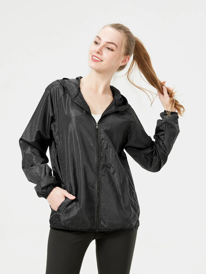 Veste coupe-vent femme anti-UV ultra légère, randonnée et sport