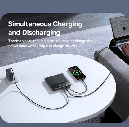 Baseus Power Bank 20000mAh – 100W PD – Charge Rapide pour Ordinateurs Portables, Smartphones et Tablettes - BLACKBEARD OUTDOOR INDUSTRIES