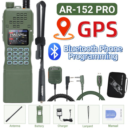 Radio portable Baofeng AR-152 PRO avec GPS et Bluetooth