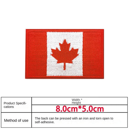 Patch Drapeau Canada – Brodé avec Velcro ou à Coudre - BLACKBEARD OUTDOOR INDUSTRIES
