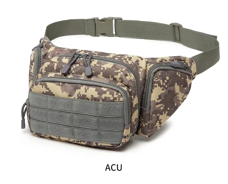 Sacoche banane tactique avec holster MOLLE - Port discret, porte-chargeurs intégrés, nylon résistant - BLACKBEARD OUTDOOR INDUSTRIES