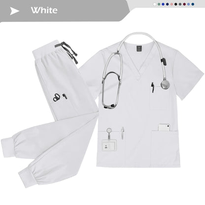 Ensemble Scrubs Infirmier Unisexe — Haut & Pantalon Jogger Médical - BLACKBEARD OUTDOOR INDUSTRIES
