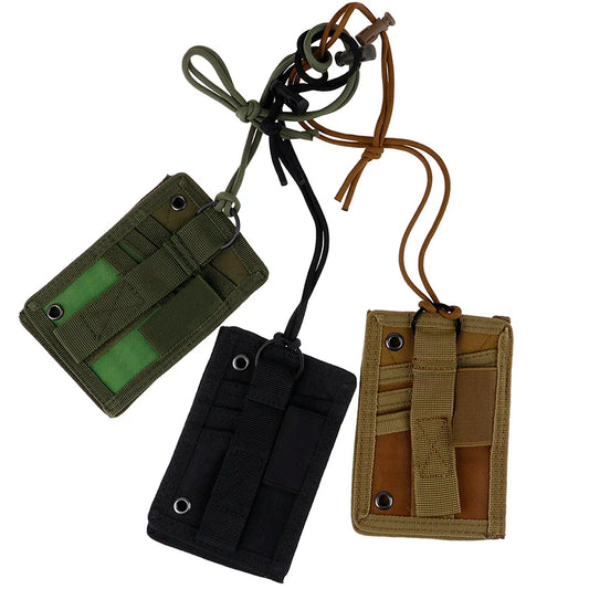 Porte-Carte ID Tactique Militaire MOLLE – Double Zip, Porte-Stylo, Tour de Cou - BLACKBEARD OUTDOOR INDUSTRIES