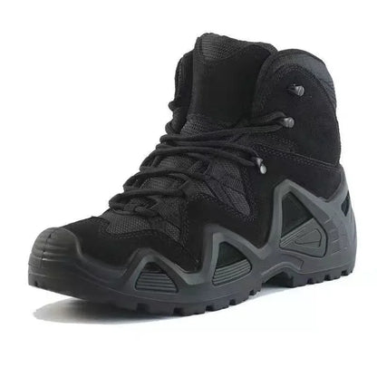 Chaussures Tactiques Mi-Hautes Militaires Désert – Cuir Suède, Randonnée & Outdoor, 39-46