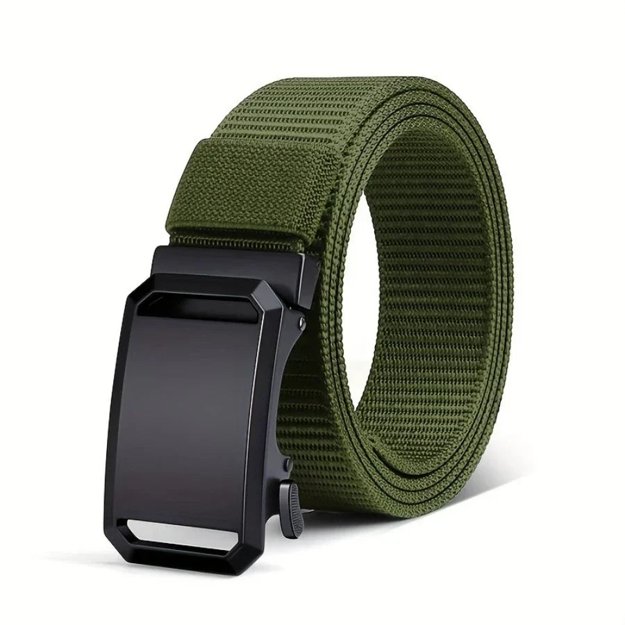 Ceinture Automatique à Boucle – Ceinture en Toile Tactique, Casual et Outdoor pour Homme, Idéale pour le Travail, l’Entraînement Militaire et les Activités de Plein Air - BLACKBEARD OUTDOOR INDUSTRIES